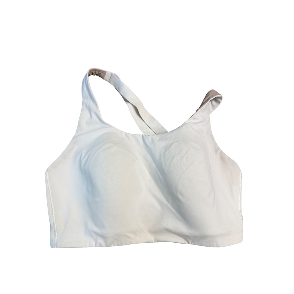Lululemon AirSupport High Support Sports Bra White 36DDD Adjustable Straps